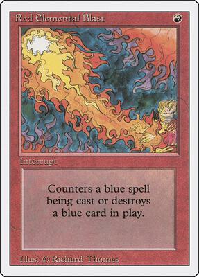 Red Elemental Blast card from Revised Edition