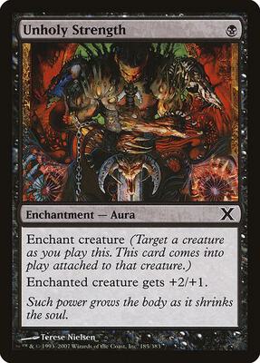 Unholy Strength card from 10th Edition