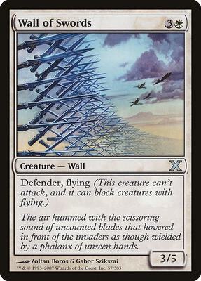 Wall of Swords card from 10th Edition