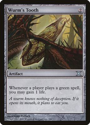 Wurm's Tooth card from 10th Edition