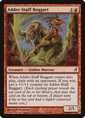 Adder-Staff Boggart card from Lorwyn