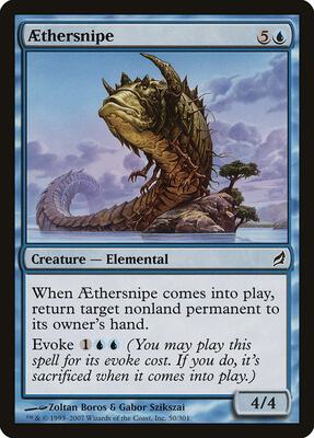 Aethersnipe card from Lorwyn