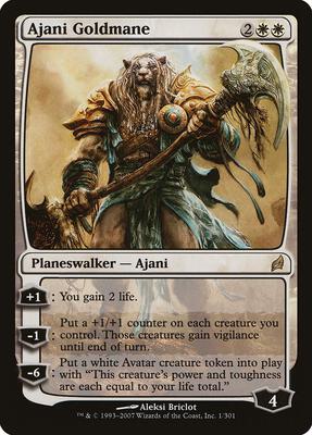 Ajani Goldmane card from Lorwyn