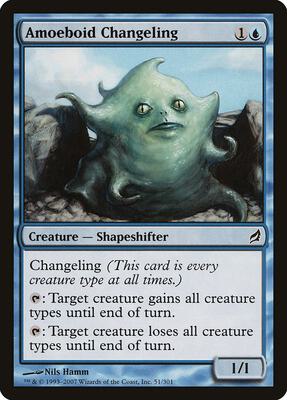 Amoeboid Changeling card from Lorwyn