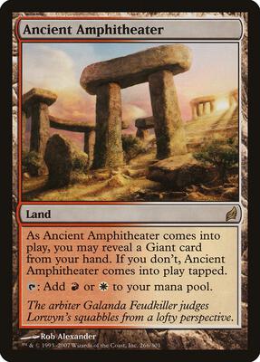 Ancient Amphitheater card from Lorwyn