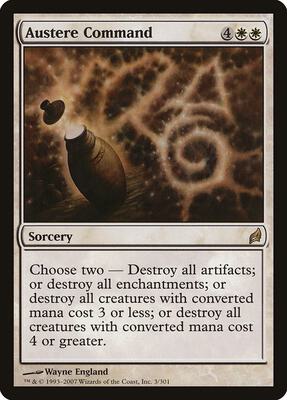 Austere Command card from Lorwyn