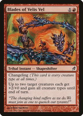 Blades of Velis Vel card from Lorwyn
