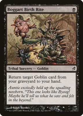 Boggart Birth Rite card from Lorwyn