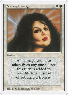 Reverse Damage card from Revised Edition