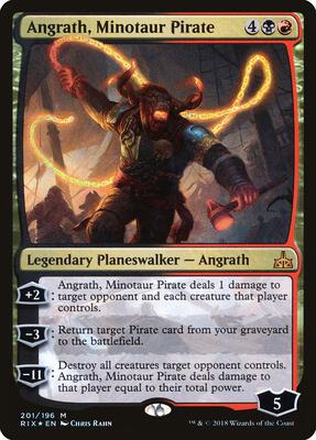 Angrath, Minotaur Pirate card from Rivals of Ixalan