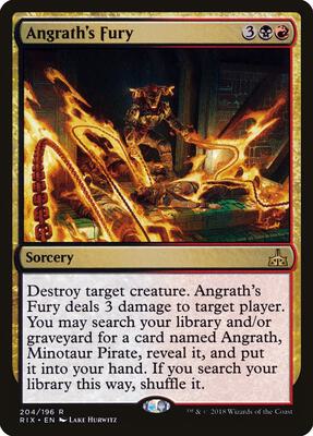 Angrath's Fury card from Rivals of Ixalan