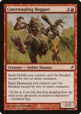 Caterwauling Boggart card from Lorwyn