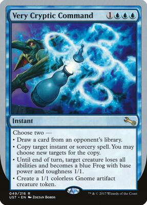 Very Cryptic Command (C) card from Unstable