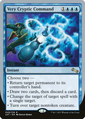 Very Cryptic Command (D) card from Unstable