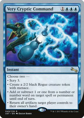 Very Cryptic Command (F) card from Unstable