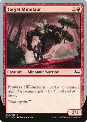 Target Minotaur (B) card from Unstable