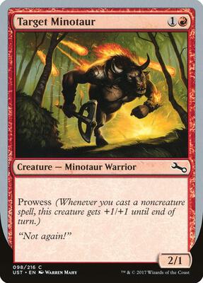Target Minotaur (C) card from Unstable