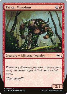 Target Minotaur (D) card from Unstable