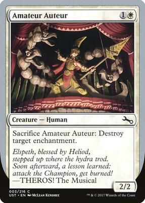 Amateur Auteur (C) card from Unstable
