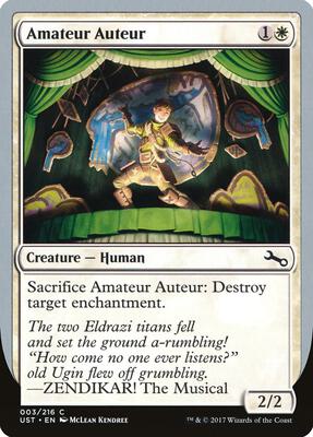 Amateur Auteur (D) card from Unstable