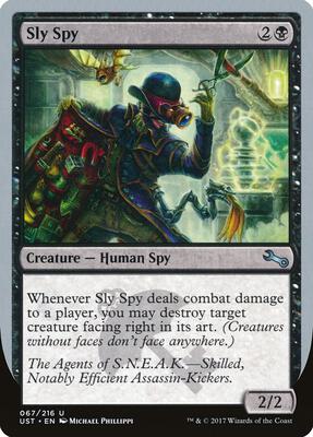 Sly Spy (D) card from Unstable
