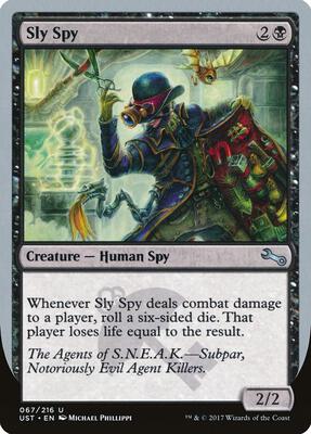 Sly Spy (F) card from Unstable