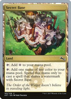 Secret Base (A) card from Unstable