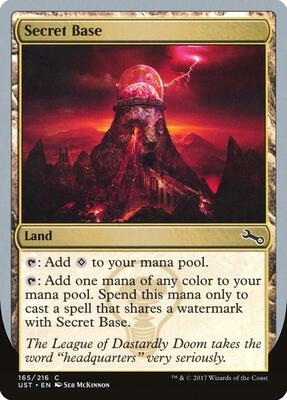 Secret Base (C) card from Unstable