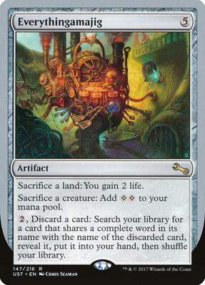 Everythingamajig (E) card from Unstable
