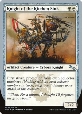 Knight of the Kitchen Sink (B) card from Unstable