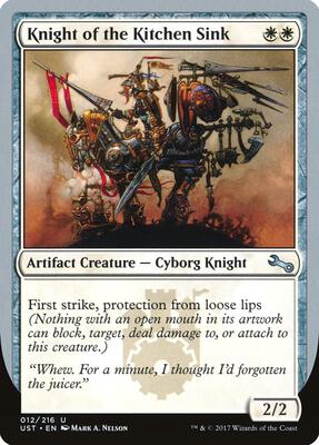 Knight of the Kitchen Sink (C) card from Unstable