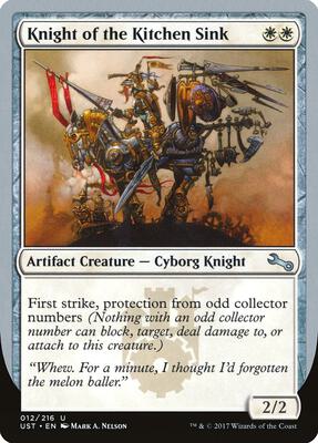 Knight of the Kitchen Sink (D) card from Unstable