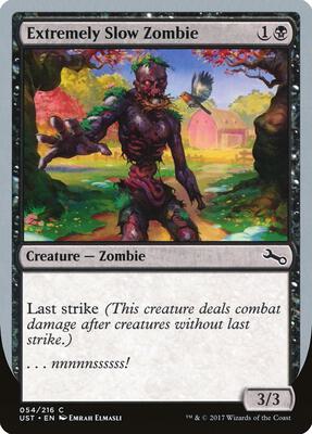 Extremely Slow Zombie (D) card from Unstable