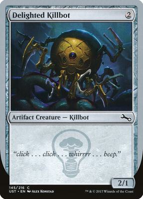 Delighted Killbot card from Unstable