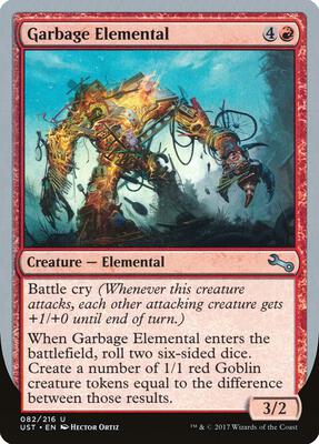 Garbage Elemental (C) card from Unstable