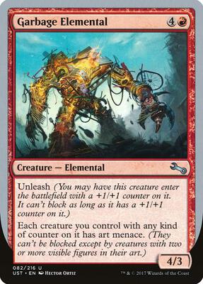 Garbage Elemental (E) card from Unstable