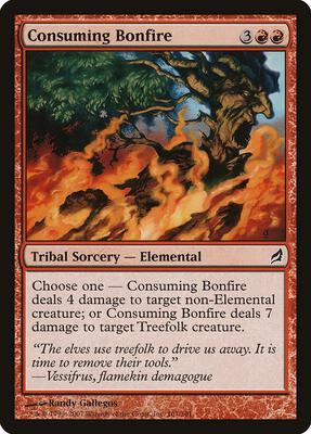 Consuming Bonfire card from Lorwyn
