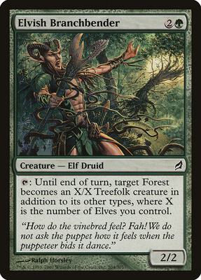Elvish Branchbender card from Lorwyn