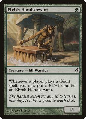 Elvish Handservant card from Lorwyn
