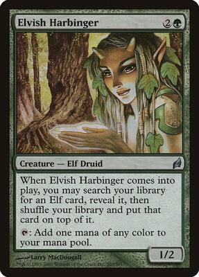 Elvish Harbinger card from Lorwyn