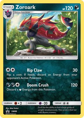 Zoroark - SM89 card from SM Promos