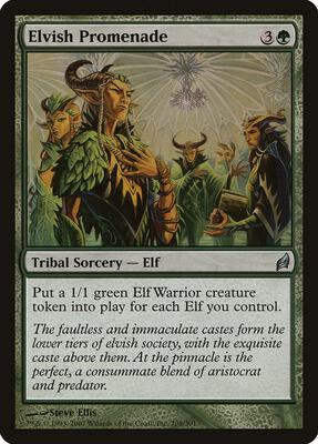 Elvish Promenade card from Lorwyn