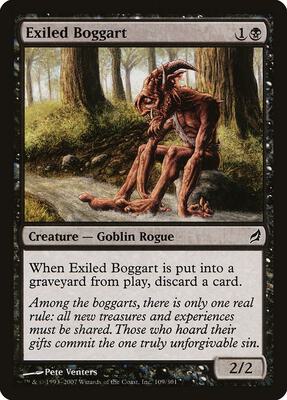 Exiled Boggart card from Lorwyn