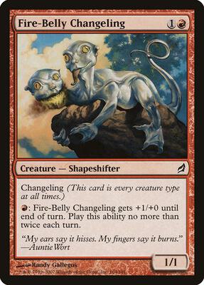 Fire-Belly Changeling card from Lorwyn
