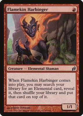 Flamekin Harbinger card from Lorwyn