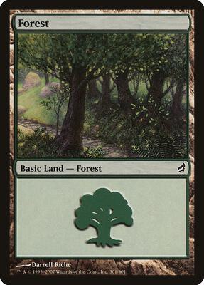 Forest (301) card from Lorwyn
