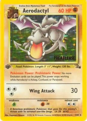 Aerodactyl (Prerelease) card from WoTC Promo