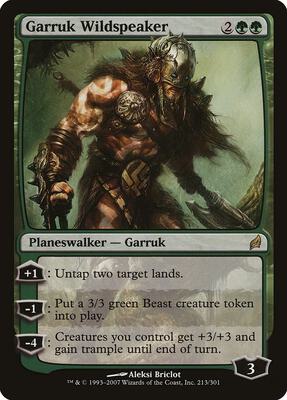 Garruk Wildspeaker card from Lorwyn