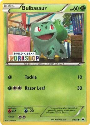 Bulbasaur - 1/108 (Build-A-Bear Workshop Exclusive) card from Miscellaneous Cards & Products