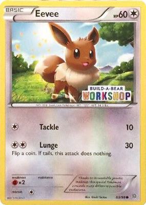 Eevee - 63/98 (Build-A-Bear Workshop Exclusive) card from Miscellaneous Cards & Products